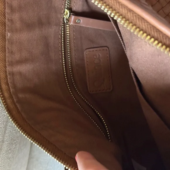 Quince Handwoven Italian Leather Mini Shoulder Bag - Picture 2 of 6